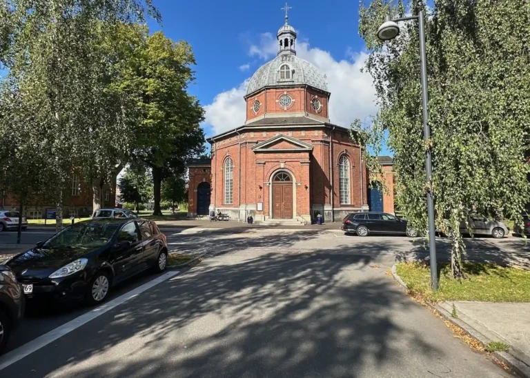 De Gamles Bys Kirke på Nørrebro anvendt til begravelse og kirkelig ceremoni